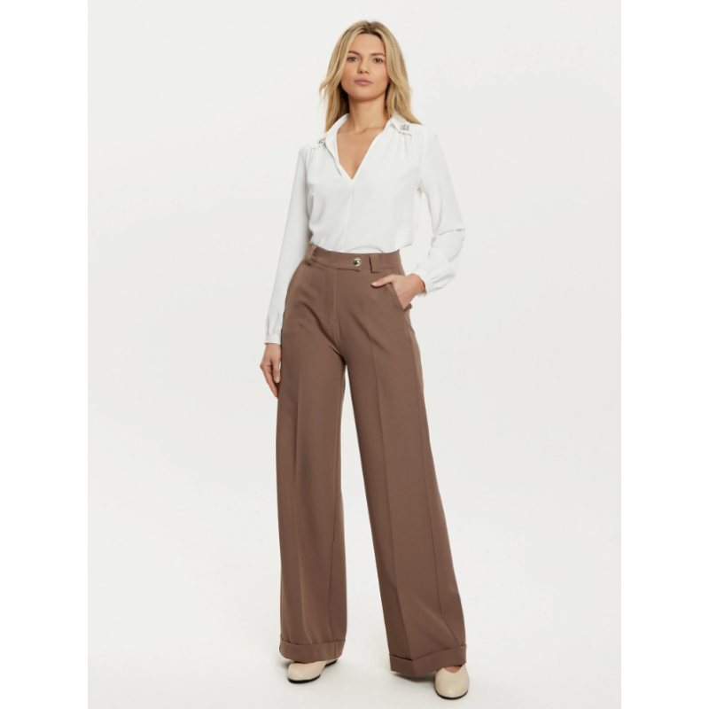 Blusa curvy con applicazione gioielli "RINASCIMENTO"