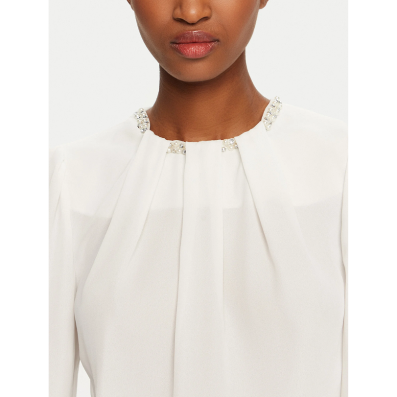 Blusa curvy con perle "RINASCIMENTO"