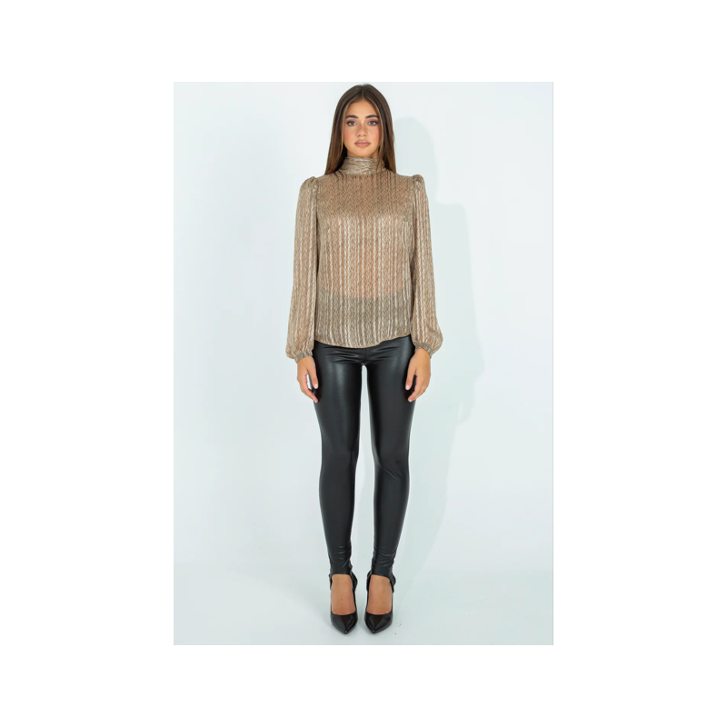 Blusa mezzo collo "PINK MOOD"