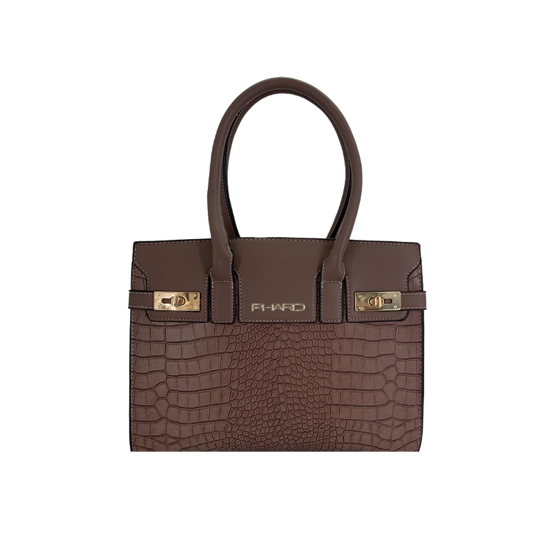 Borsa ecopelle con effetto coccodrillo "PHARD"