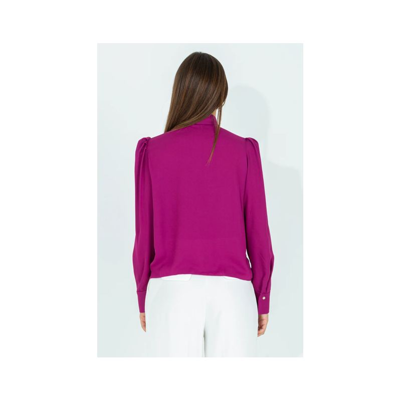 Camicia con fusciacca da annodare "PINK MOOD"
