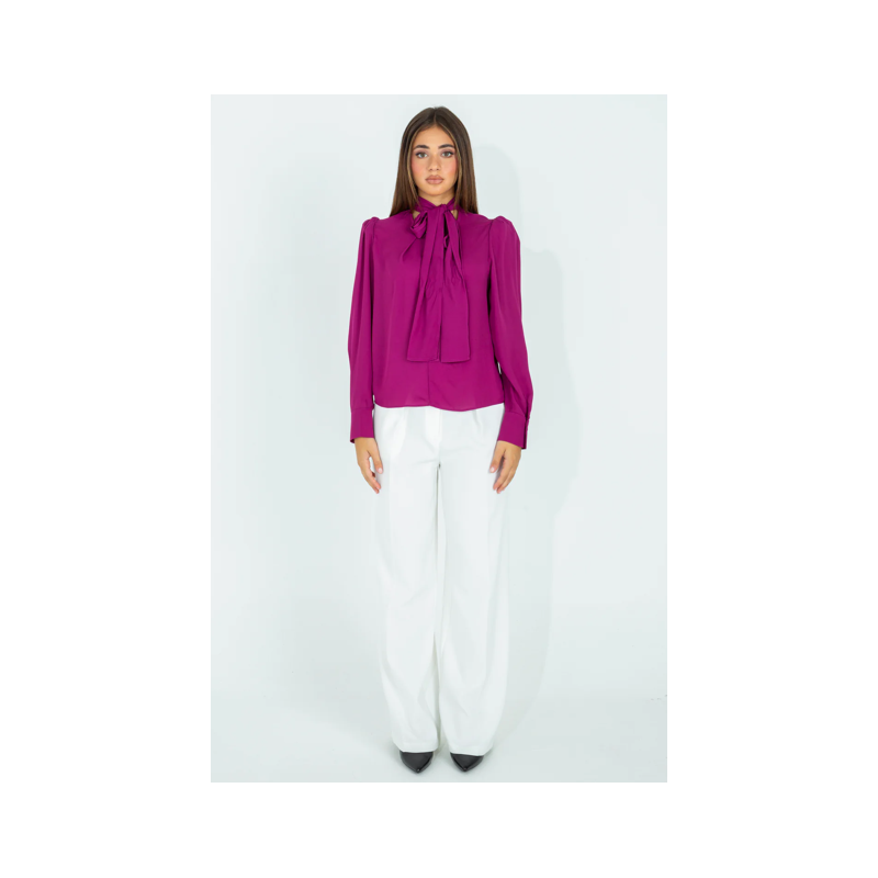 Camicia con fusciacca da annodare "PINK MOOD"