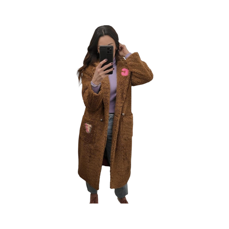 Cappotto Teddy imbottito con Patch CELLOFUN