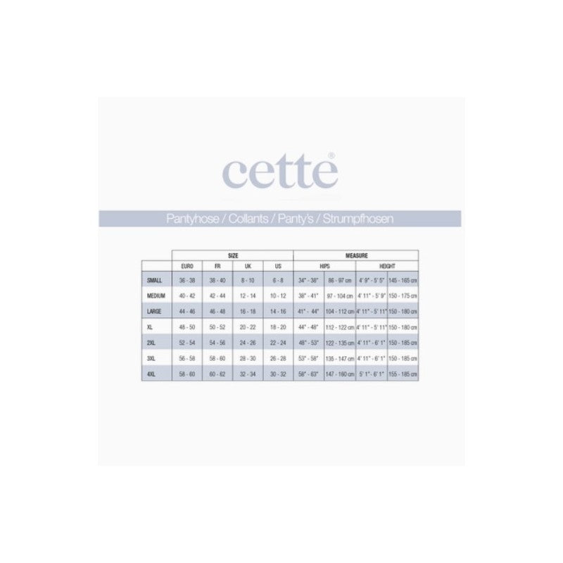 Collant brillantinati in lurex curvy "CETTE"