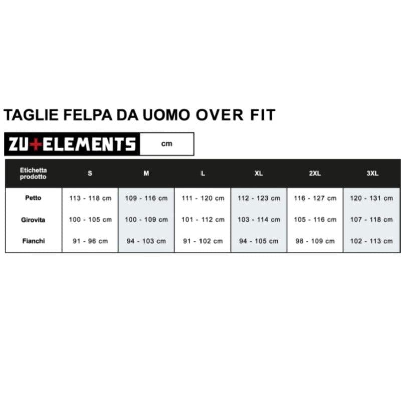 FELPA CON CAPPUCCIO "ZU ELEMENTS"