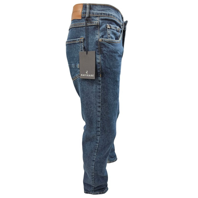 Jeans confort fit lavaggio stonewash "NAVIGARE"