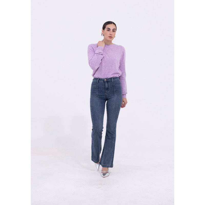 jeans a zampa "AN-AIM"