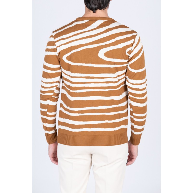 Maglione righe irregolari