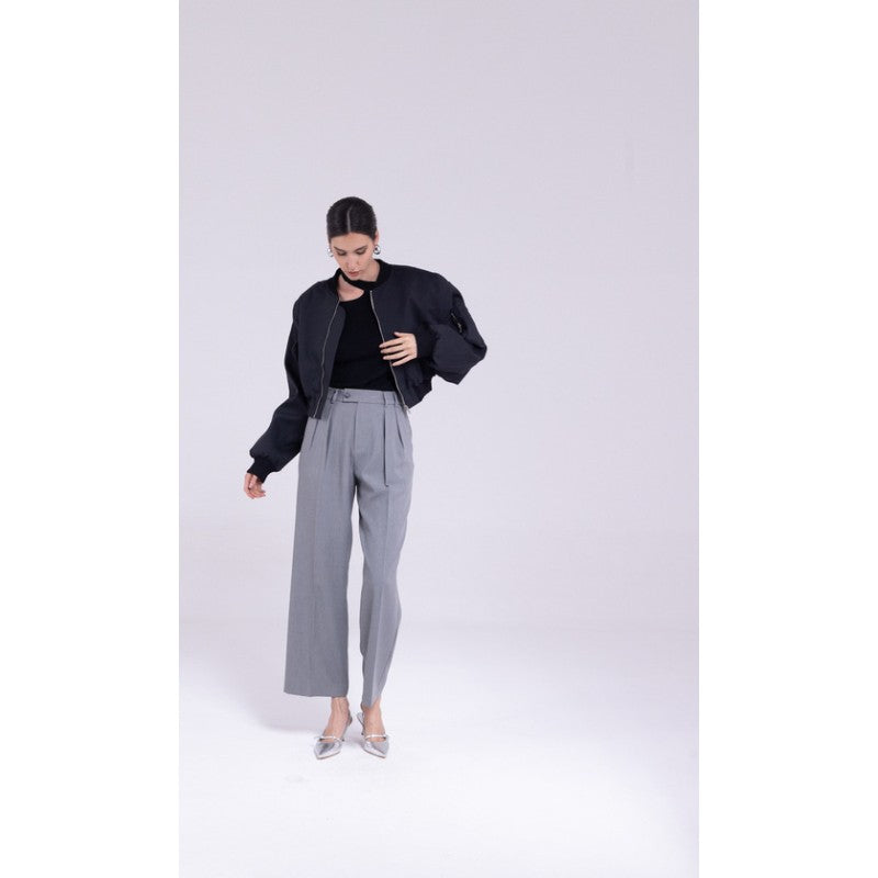 Pantalone a palazzo con pence "AN-AIM"