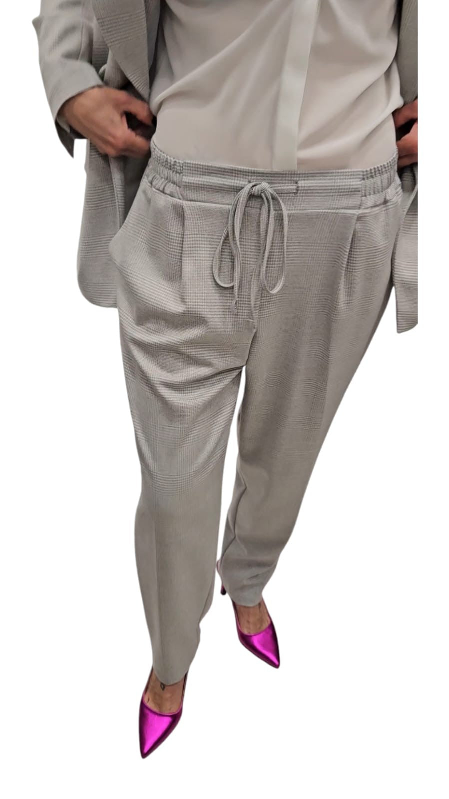 Pantalaccio a quadri "PINK mood Milano"