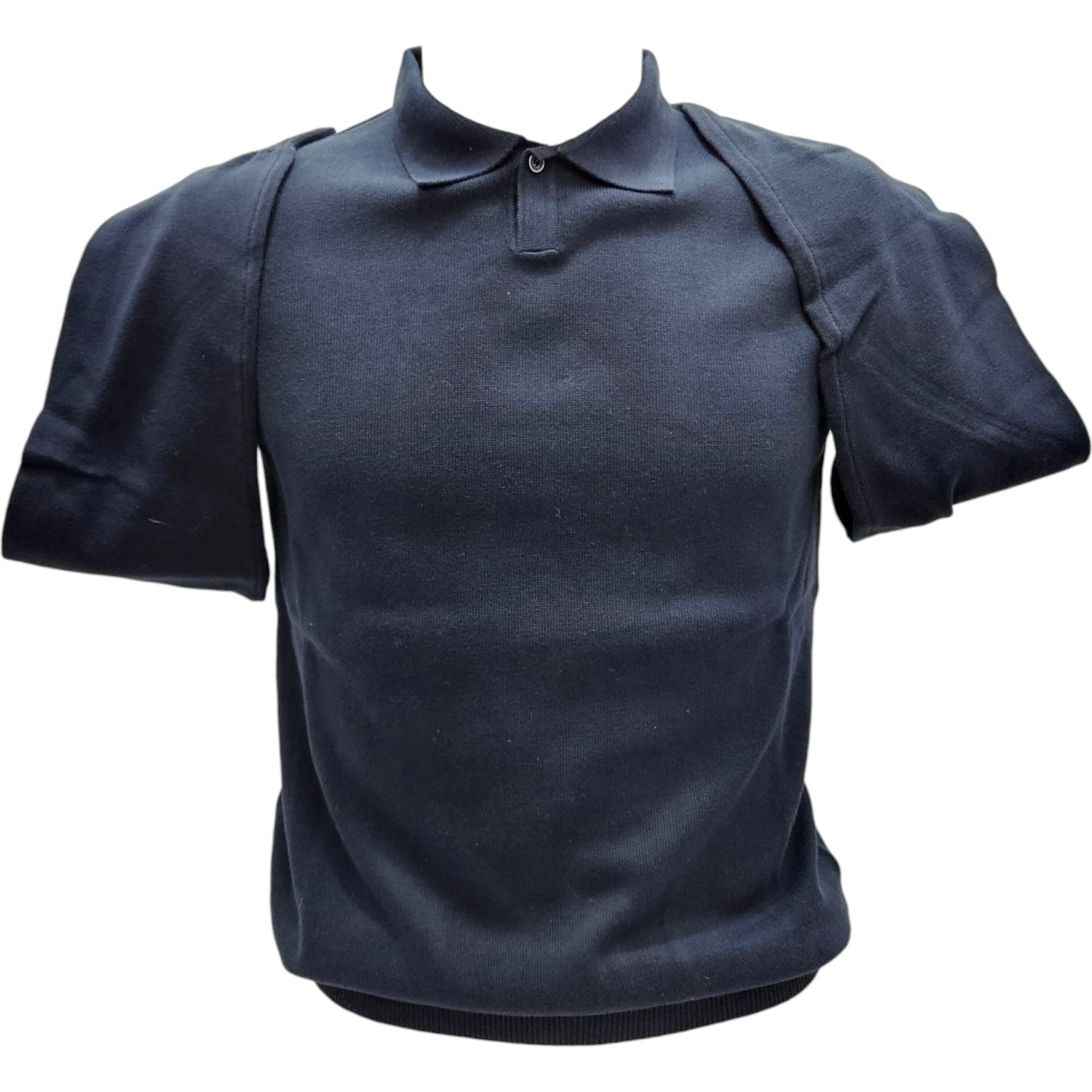 Polo colletto derby blu