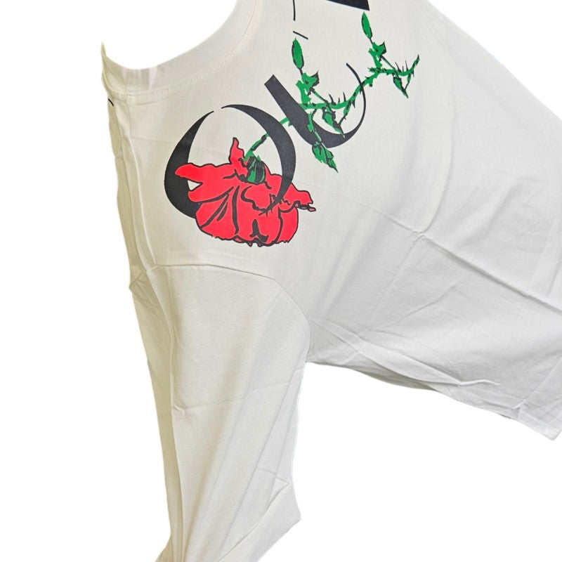 T-shirt OUTSIDERS Stampa in Gomma Logo e Papavero