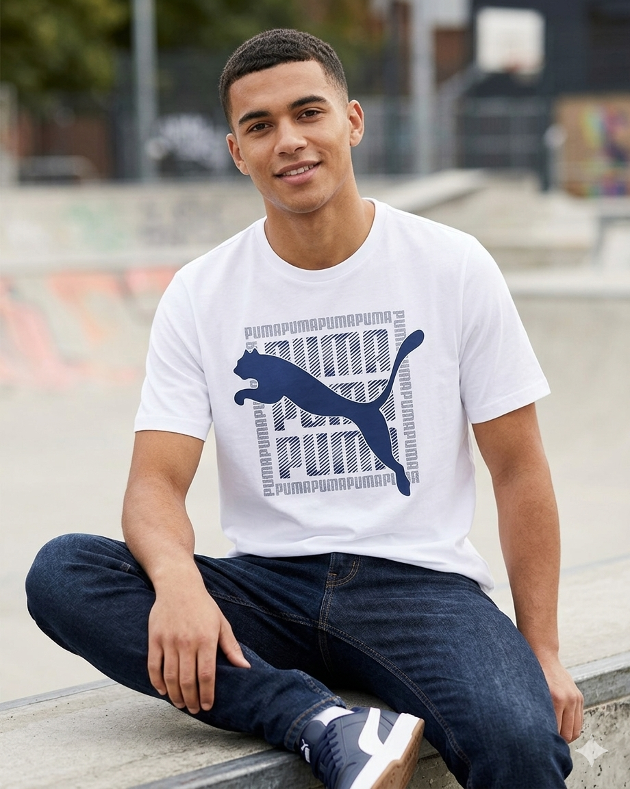 T-shirt puma stampa grande