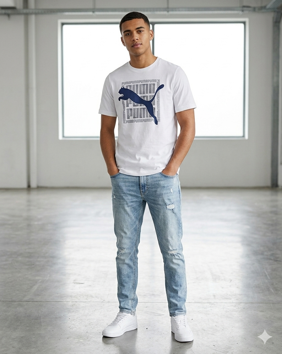 T-shirt puma stampa grande