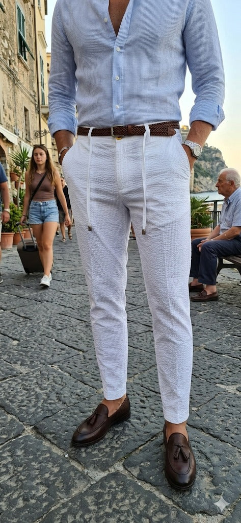 Pantaloni Vesuvio Goffrato NAIF