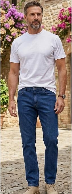 T-shirt in filo di scozia