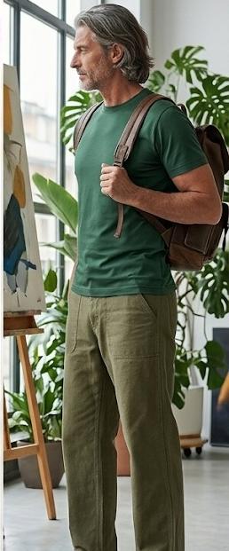 T-shirt in filo di scozia