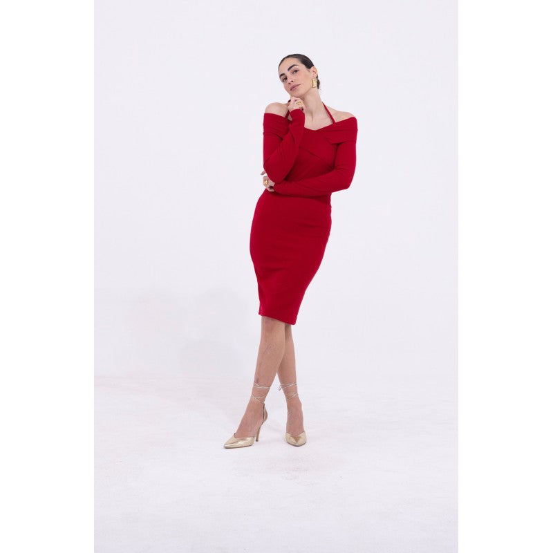 Abitino rosso spalla fredda "AN-AIM"