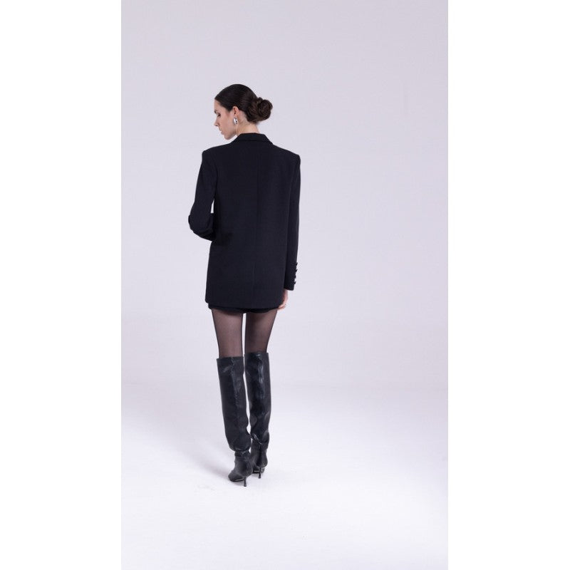 Blazer con bavero in raso "AN-AIM"