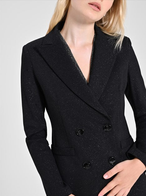Blazer doppiopetto tessuto glitterato anche curvy "RINASCIMENTO