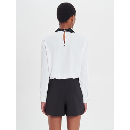 Blusa bicolor con fiocco "RINASCIMENTO"