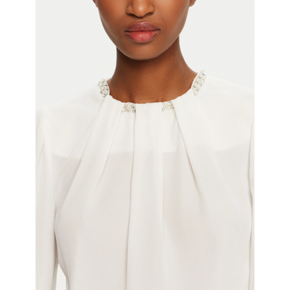 Blusa curvy con perle "RINASCIMENTO"