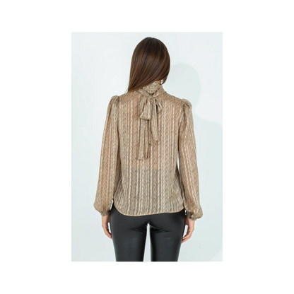 Blusa mezzo collo "PINK MOOD"