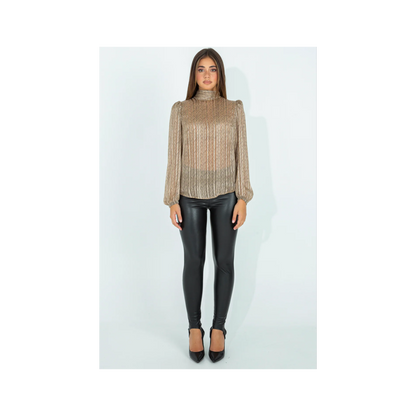 Blusa mezzo collo "PINK MOOD"