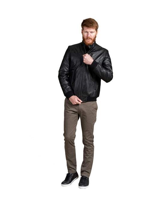 Bomber in eco-pelle TKS