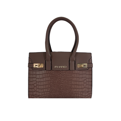 Borsa ecopelle con effetto coccodrillo "PHARD"