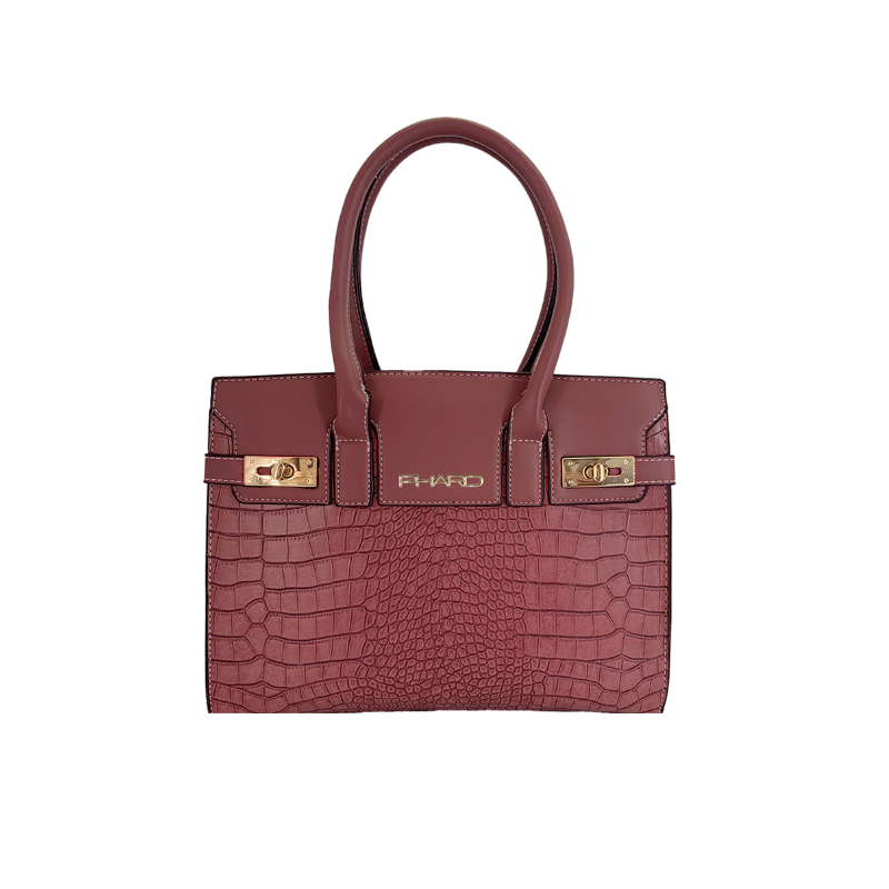 Borsa ecopelle con effetto coccodrillo "PHARD"