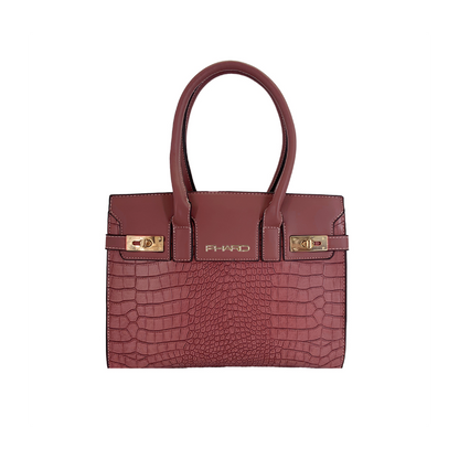 Borsa ecopelle con effetto coccodrillo "PHARD"