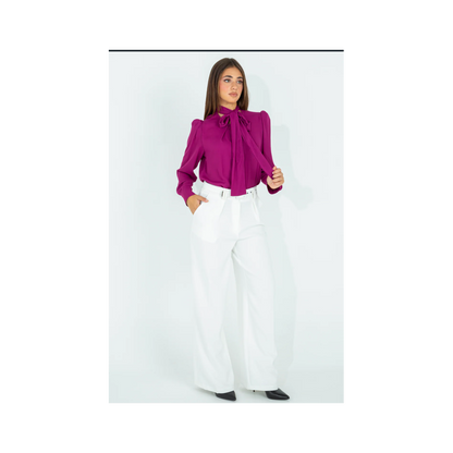 Camicia con fusciacca da annodare "PINK MOOD"