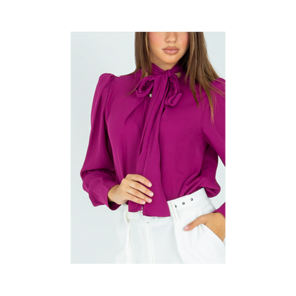 Camicia con fusciacca da annodare "PINK MOOD"
