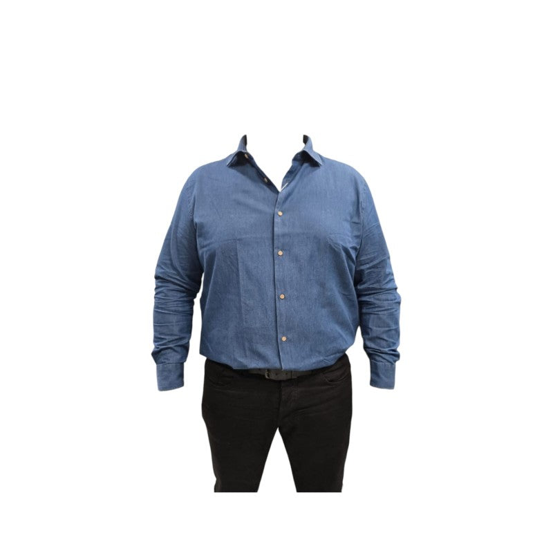 Camicia Jeans "NAVIGARE"  Collo Francese