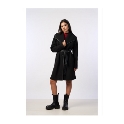 Cappotto bordo ecopelle "PHARD"