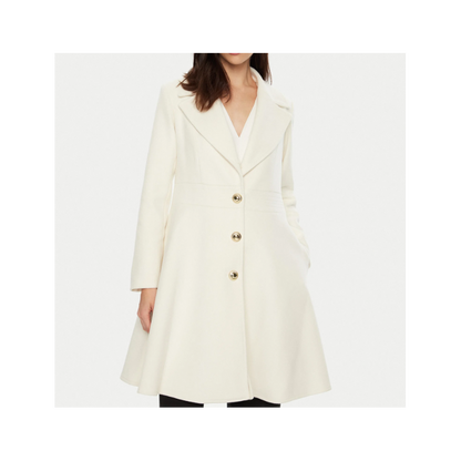Cappotto con collo in  eco-pelliccia "RINASCIMENTO"