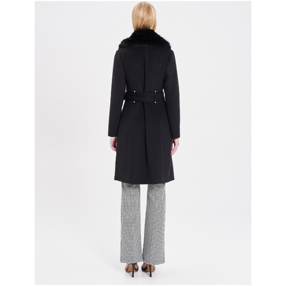 Cappotto CURVY collo pelliccia "RINASCIMENTO"