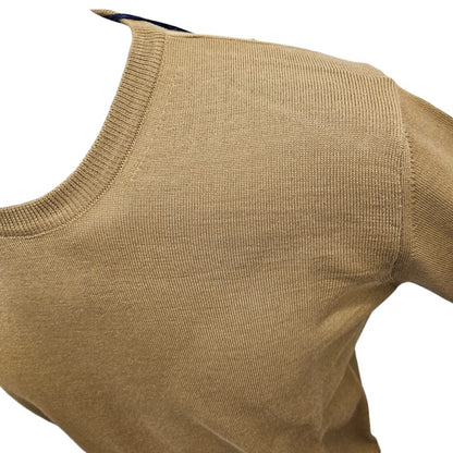 Girocollo merino's BKW Cammello