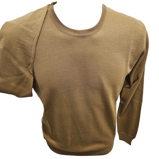 Girocollo merino's BKW Cammello