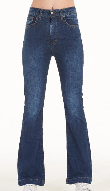Jeans Elasticizzato Zampa Vita Alta "POP 84"