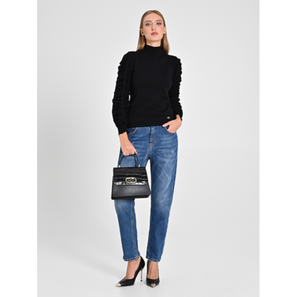 Lupetto con maniche drappeggiate "RINASCIMENTO"