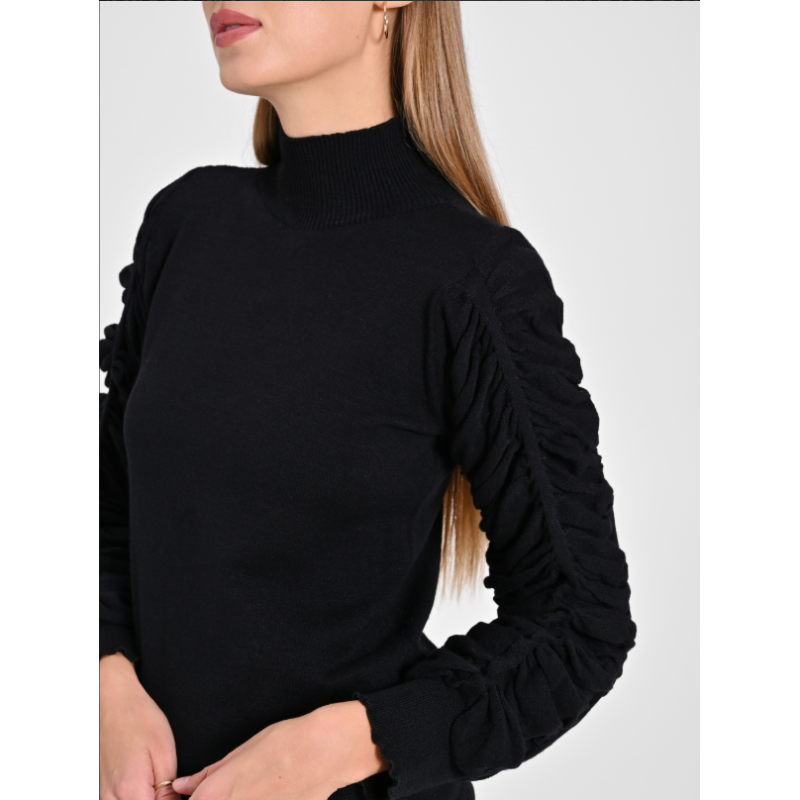 Lupetto con maniche drappeggiate "RINASCIMENTO"