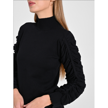 Lupetto con maniche drappeggiate "RINASCIMENTO"