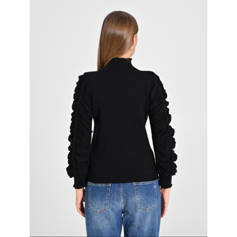 Lupetto con maniche drappeggiate "RINASCIMENTO"