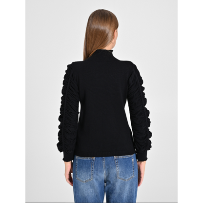 Lupetto con maniche drappeggiate "RINASCIMENTO"