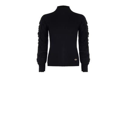 Lupetto con maniche drappeggiate "RINASCIMENTO"