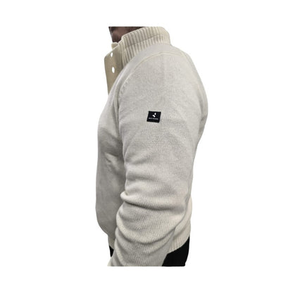 Lupetto con zip e bottoni "NAVIGARE"