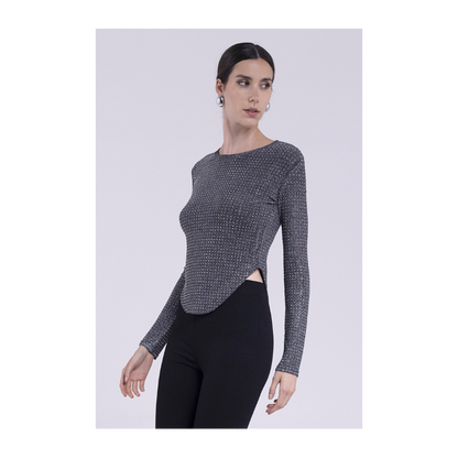 Maglia brillantini "AN-AIM"
