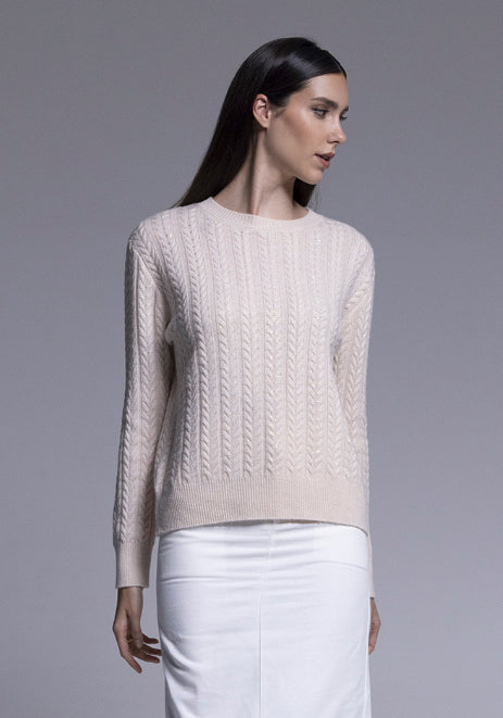Maglioncino trecce lurex "AN-AIM"